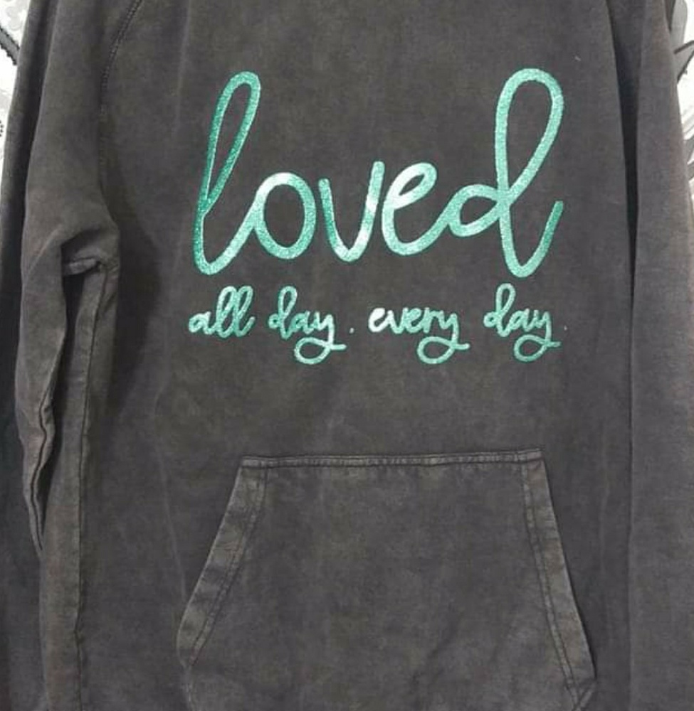 Unisex medium vintage washed hoodie